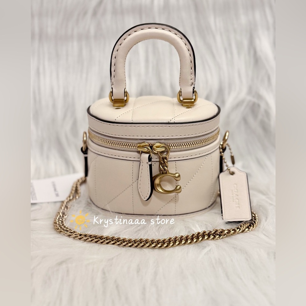 Coach Trail Crossbody Bag 12 With Pillow Quilting in Chalk NWT CU144